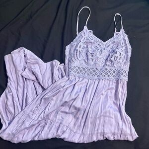 Lavender Lace maxi dress
